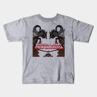 Leather Wayang From Indonesia Kids T-Shirt